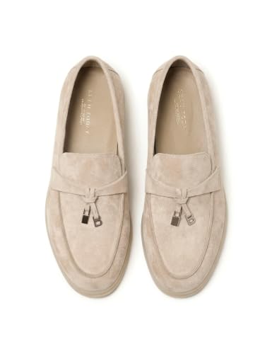 Image of BEAU TODAY Suede Loafers Flats for Women, Women's Slip On Penny Loafers, Leather Driving Comfortable Dress Ladies Loafers Casual Office Work Shoes