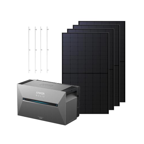 Anker SOLIX Solarbank 3 Pro + 4× 500W Solarpanels + Schrägdachhalterungen