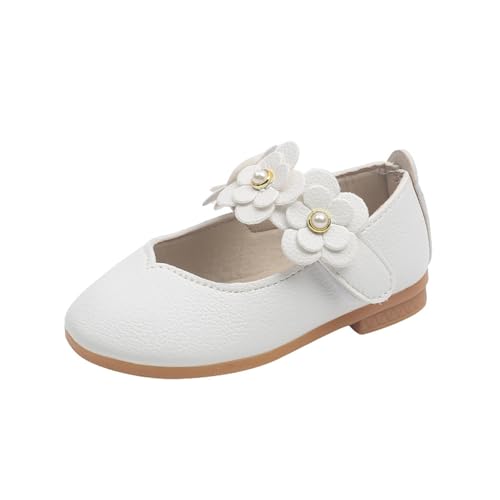 Toddler Girls Mary Jane Dress Shoes,Wedding Party Little School,Soft Sole Flower Leather,Princess Baby Shoes