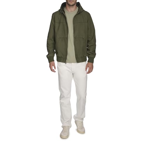 Image of Levi's Men's Workwear Cotton Canvas Hooded Bomber Jacket