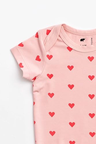 MONICA + ANDY Baby Organic Short Sleeve Jack and Jill Bodysuit2