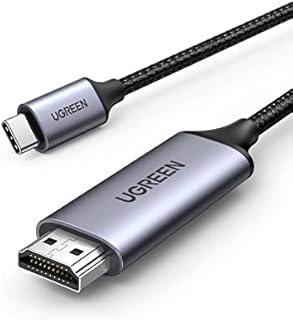 UGREEN USB C to HDMI Cable 4K 60HZ USB Type C Thunderbolt 3 HDMI Adapter Braided Cord Compatible for iPad Mini 6, iPad Pro, MacBook Pro, MacBook Air, Samsung Galaxy S20 S10 Note 9, and More 6FT