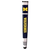 Team Golf NCAA Michigan Wolverines Golf Putter Grip with Removable Gel Top Ball Marker, Durable Wide Grip & Easy to Control