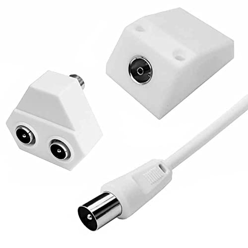 Kit di prolunga per antenna TV, con cavo coassiale...