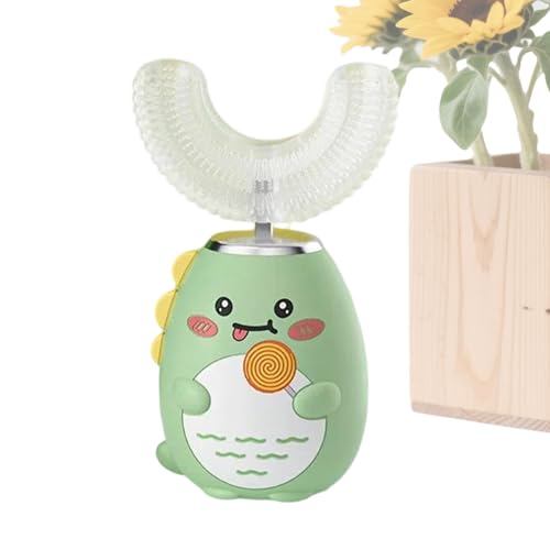 Cepillo de dientes eléctrico en forma de U para niños con 3 modos y temporizador | Dispositivo de limpieza automático | Para viajeros residencia estudiantil hotel escuela niña