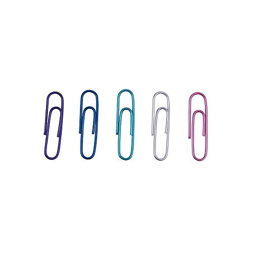 Staples 1807427 Translucent Paper Clips #2 Sized Asst. Colors 600/PK