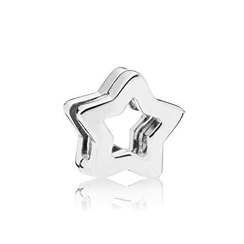 Charm de estrella en plata de ley 925 Calvas para lucir en tu joyerÍa diaria de mujer