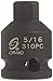 SUNEX TOOLS 310PC 3/8-Inch Drive 5/16-Inch Male Pipe Plug Socket