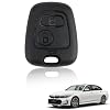 1 Pcs 2 Button Car Key Fob Cover Replacement, Car Remote Control Key Case Shell Compatible with Peugeot SX9 Citroen C1 C2 C3 C4 C5 Xsara Picasso Berlingo, Key Case No Blade
