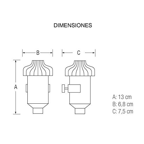 Neutraler Säurefilter. Neutralisiert das vom Kessel erzeugte Säurekondensat, verlängert die Lebensdauer und reduziert den Wartungsaufwand. Einfache Reinigung und Wartung. Bbagua.