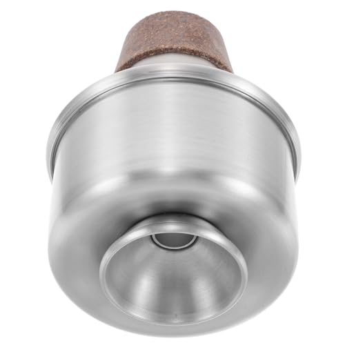 EXQUIMEUBLE アルミ合製軽量トランペットミュート 小号練習用音量アクセサリー マウス対応 音質維持可能な交換用消音器 ポータブル設計