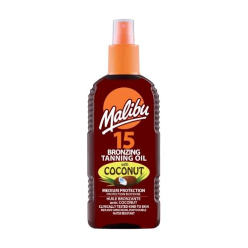 Malibu Spf 15 Bronzing Tanning Oil With Coconut, 200 Ml