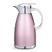 Produktbild Haosens 1,8 Liter Edelstahl Doppelschicht Vakuum kaffeekanne Haushalt thermosflasche Europäischen Stil thermosflasche - Heiß und kalt dual Gebrauch (Khaki Rot)