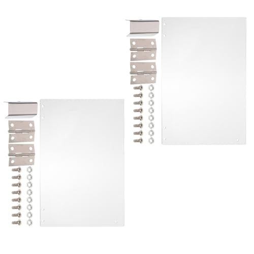 SHINEOFI Panneaux de Porte Transparents 2 Pièces 36,3 X 21,5 CM pour Machine à Popcorn Professionnelle, Accessoires de Remplacement Cuisine et Appareils à Popcorn