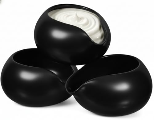 Milchkännchen Porzellan Schwarz Saucen Behälter Schwarz Für Salatdressings Brühe Milch Und Soßen Zuhause Restaurant Und Feiertage