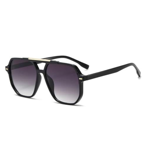 Lunettes de soleil rétro carrées UV400 femme verres dégradés tendance à rivets