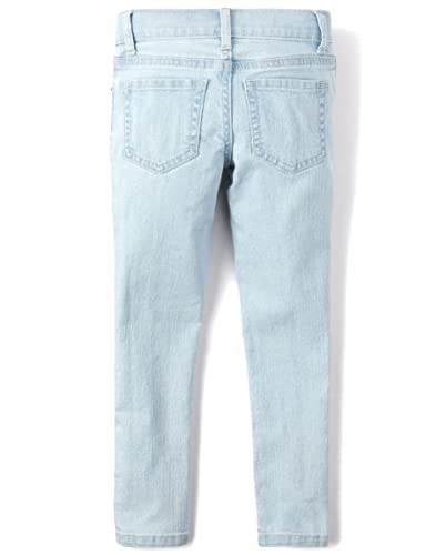 image for The Children's Place Big Girl's Plus Skinny Wash Jean Pants, Blue, 6X/