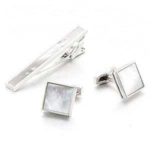 Flashing Jurk zakelijke vergadering pak cuff nek clip sieraden Franse feest manchetknopen sieraden stropdas clip (Color : A, Size : One size)