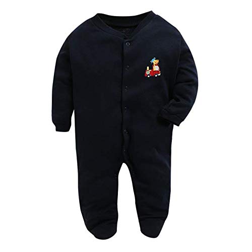 Image of DADDY - G 100% Cotton Baby Rompers Pack of 3 | Newborn Baby Sleepsuit | Full Sleeve Jumpsuit | Baby Night Suit | Infant Bodysuit for Boys & Girls | Soft Breathable Clothing