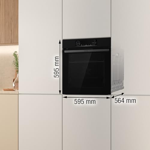 Gorenje OptiBake BOS6737 E02B Einbau-Backofen / 77L / AquaClean/Heißluft/ExtraSteam/AirFry/PerfectGrill/Pizzamode 300°C/Schwarz – Bild 4