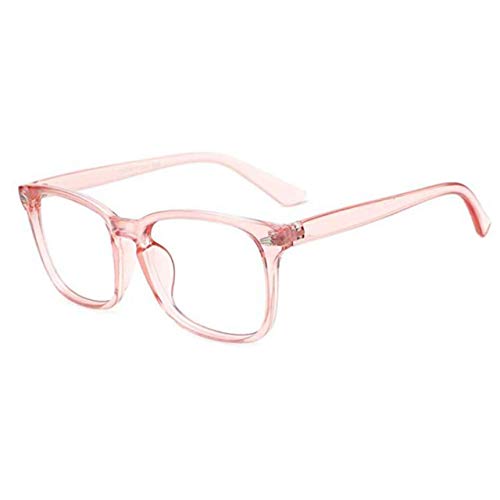 Clear Pink - Digital Glasses - Computer Filter - Blue Light Blocking - Style & Comfortable - Perfect for Reading/Gaming/TV/Phones - Women/Men-Reduce EyeStrain-Lightweight-Strong Frame