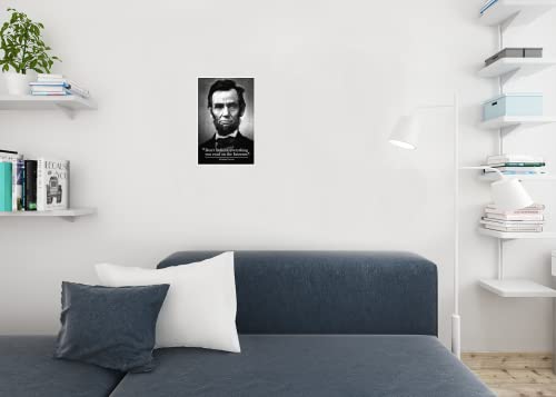 Image of Abraham Lincoln Poster Funny Classroom Posters Dont Believe Everything You Read On The Internet History Poster High School Decor Cool Wall Art Print Poster 12x18