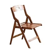 Bambus-Klappstühle für Garten und Terrasse, Innen- und Außenbereich, keine Montage erforderlich, platzsparende, faltbare Esszimmerstühle (Größe: 49 x 44 x 41 cm)
