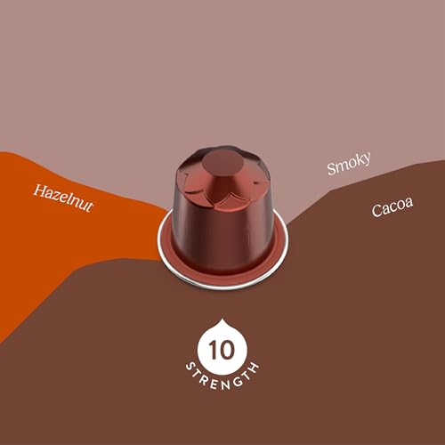 Cru Kafe Strong Espresso USDA Organic Espresso Coffee Capsules (10 Pods) Fairtrade Coffee Pods Compatible with Nespresso Original Line and Pixie Machines