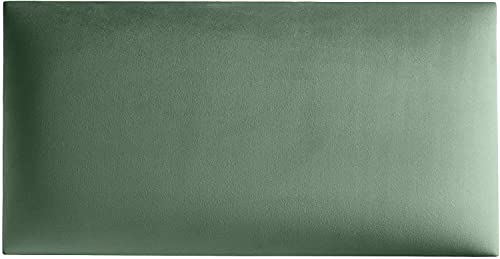 Panneaux tapissés, panneau mural 3D, appuie-tête tapissé, panneaux décoratifs en velours, velours (30 x 30 cm, R34 Menta) Cover