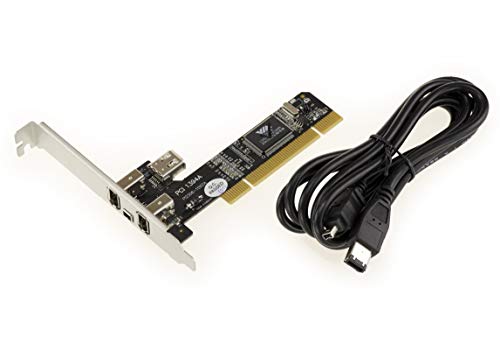 Scheda PCI a 32 bit e 33 MHz. Compatibile con le specifiche IEEE 1394-1995, 1394a (rev. 1.1) e OHCI Interface Specification 1.0. Supporta le seguenti velocità di trasferimento: 100, 200 e 400 Mbps.