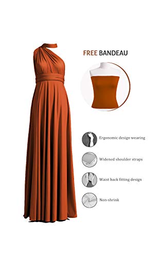 72styles Infinity Dress with Bandeau, Convertible Bridesmaid Dress, Long, Plus Size, Multi-Way Dress, Twist Wrap Dress2