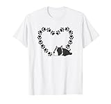 boston terrier heart funny boston bull terrier, amante dei cani maglietta