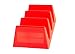 Taco Tender Holder - Plastic Red Stand - Holds 3 Tacos