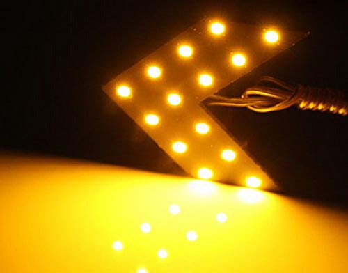 image for iJDMTOY Pair 14-SMD Arrow Shape LED Circuit Board Panels for Behind Th
