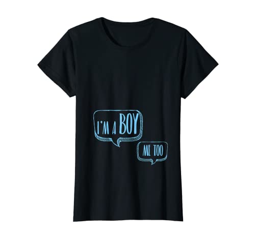 Mujer Twin Boys Pregnancy Announcement Camiseta Camiseta