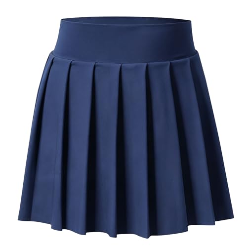 Bezioner Filles Jupe Tennis Plissée avec Short Intérieur et Poches de Sport d'entraînement Uniforme Scolaire pour Enfant