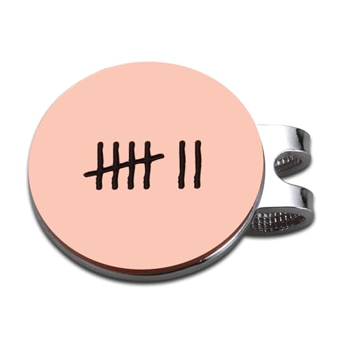 Copper Anniversary Day Gifts for Him Her 7 Year Anniversary Copper Gifts for Men 7 Year Wedding Anniversarry Day Gift for Couple Golf Accessories for Boyfriend White Elephant Golf Ball Marker Hat Clip