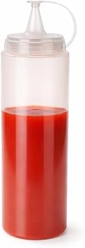 Sos Şişesi Sosluk Ketçap Mayonez Sızdırmaz Yağlık Sirkelik İnce Uçlu Plastik Şişe BPA FREE (Şeffaf, 700 ml)(2)