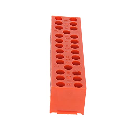 Jutagoss 5 PCS Dual Row Terminal Block H3801-12 Screw Terminal Electric Barrier Strip Block 12 Positions 600V 36A Wire Barrier Block Terminal