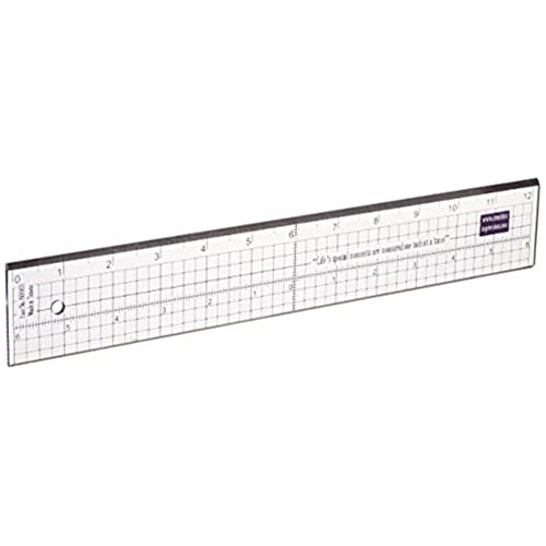 Creative Impressions Metal Edge Acrylic Ruler 12 Inch (80003)