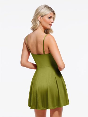 Image of Popilush Mini Corset Dress with Built in Bra, A-line Shapewear Dresses
