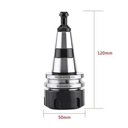 Foto von Iso30 Er32 Spannfutter Spannzange Edelstahl G2 5 30000RPM Cnc Drehwerkzeug Werkzeughalter Für Präzisionsbearbeitung Silber Und Schwarz