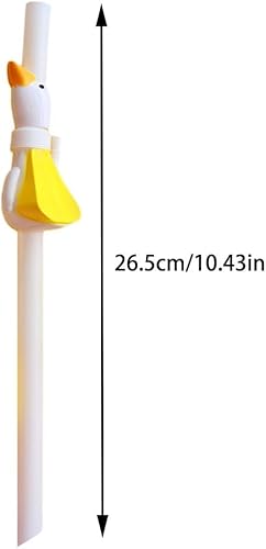 Miniatura 7 de Pajitas de ganso reutilizables, pajitas de ganso blanco, divertidas, ecológicas, sin sabor a goma, regalos de pajitas locas de ganso, para uso