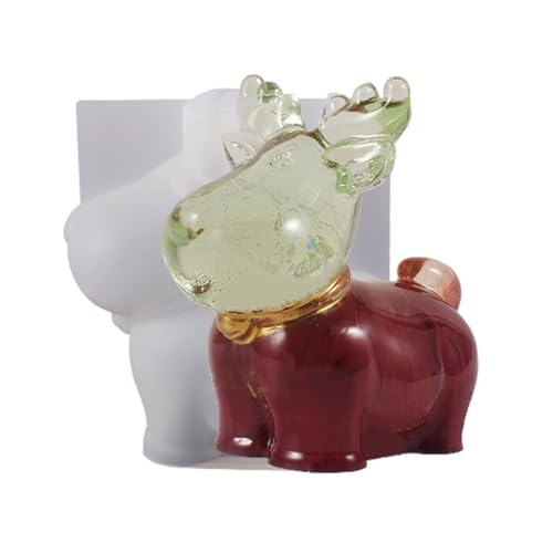 Bell/Elk/Sock Silicone Candle Mold Christmas Decoration DIY Making Resin Mould