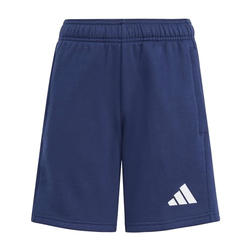 adidas Unisex Kinder Entrada26 Sweat Kids Shorts, Team Navy Blue 2/White, 5-6 Years