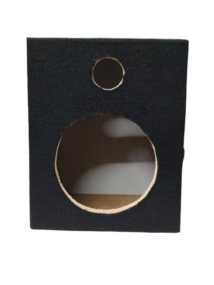 Image of 4-inche Car Speaker Cabinet Jodi Surround Box,(4inch), Black, Empty Wooden Enclosure with Mesh Grille, 25cm x 14 cm x 11 cm khaalee Speaker Box