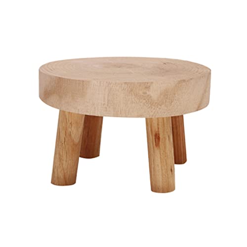 Support de Plantes en Bois - Mini Tabouret, Support de Pot de Fleurs pour Intérieur et Extérieur,...