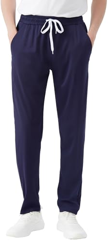 Mens 3 Pack Fleece Active Athletic Workout Jogger Sweatpants for Men with Zipper Pocket and Drawstring4