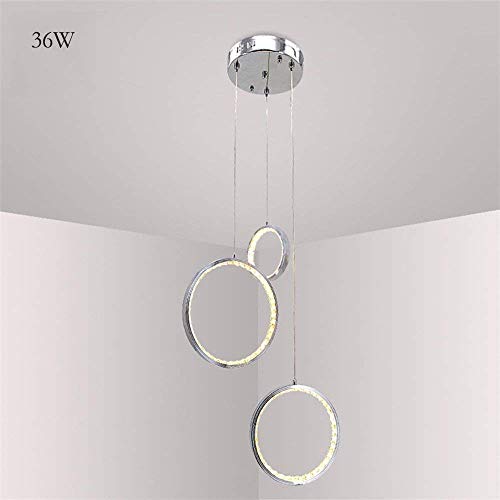 Preisvergleich Produktbild Pendelleuchte Moderne zeitgenössische LED-Pendelleuchte Esszimmerhöhe Höhenverstellbares Licht Esstisch Treppe Küchenlampe Kristalllicht Deckenleuchte Kronleuchter Aluminium und Kristall Wa