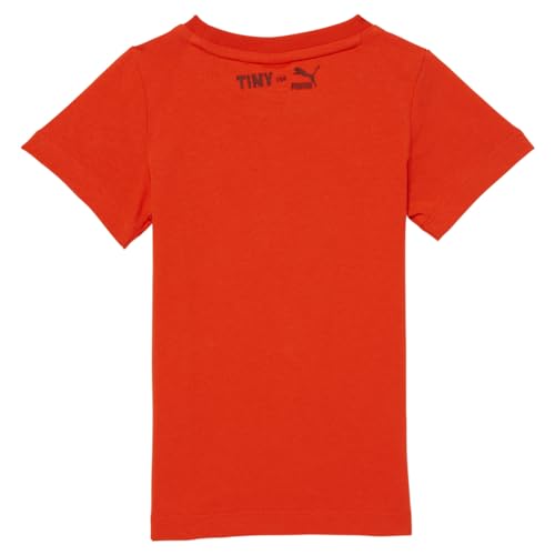 PUMA Toddler Boys Tiny X Graphic Crew Neck Short Sleeve Casual Tops Casual - Red2